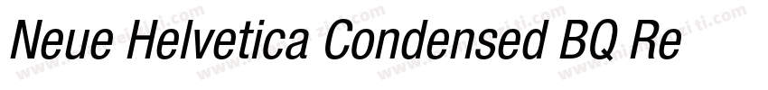 Neue Helvetica Condensed BQ Regula字体转换
